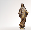 Madonna Skulptur Maria die Versonnene: Kunstvolle Madonnafiguren aus Bronze