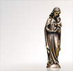Madonnafiguren Mutter Gottes: Heilige Mutter Gottes aus Bronze