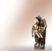 Jesus Figur Jesus Pieta: Christusfigur aus Bronze