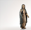 Bronzefiguren Madonna Heilige Jungfrau: Mariafigur aus Bronze als Grabfigur