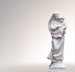 Madonna Steinfigur Maria mit Kind: Hochwertige Marienfigur aus Stein