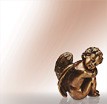 Engel Skulptur Angelo Gara: Moderne Engelfiguren aus Bronze