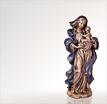 Madonnenfigur Maria die Beschirmende: Madonna aus Bronze