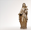 Marienfiguren Maria mit dem Jesuskind: Madonnen aus Bronze als Bildhauerarbeit