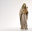 Madonnenfigur Heilige Maria: Grabfigur Maria aus Bronze