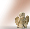 Engelfigur Little Angle: Engelfiguren aus Stein als Grabschmuck