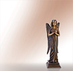 Engel Grabfigur Angelo Bernadette: Engel Bronzefiguren