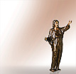 Christusskulpturen Jesus Pastore: Jesus Grabfiguren aus Bronze