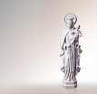 Madonna Figur Vergine Del Carmine: Maria Skulpturen aus Stein