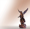 Engel Bronzefigur Angelo Liberta: Bronzefiguren Engel