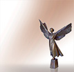 Grabengel Angelo Volare: Engelfigur aus Bronze