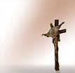 Jesus Skulptur Christus am Kreuz von Doos: Jesus Grabfigur aus Bronze