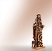 Jesus Grabfiguren Guter Hirte: Jesusfigur aus Bronze