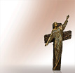 Jesus Figur Christus am Kreuz von Doos: Bronzefiguren Jesus