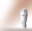 Steinfigur Engel Angelo Profondo: Engel Skulpturen aus Stein