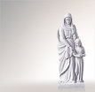 Madonna Skulpturen Madonna Bambino: Moderne Madonnenfiguren aus Stein