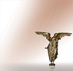 Engel Bronzefigur Angelo Riposo: Grabengel aus Bronze