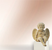 Steinfigur Engel Angelo Seduto: Engel Skulpturen aus Stein